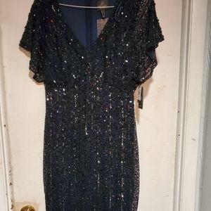 Adrianna Papell sequin cocktail dress